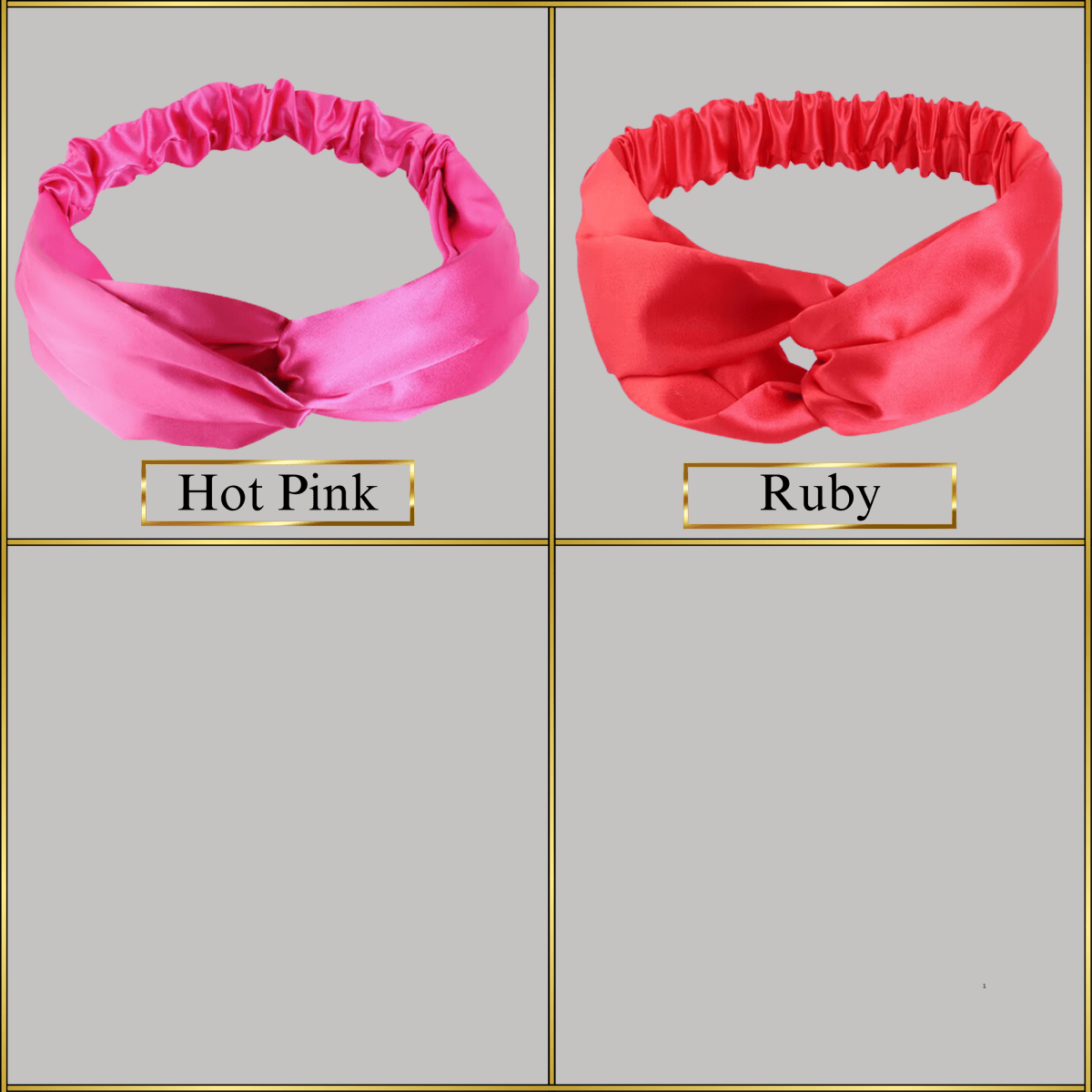 Charmeuse Satin Twisted Knot Elastic Headband – Stylish, Comfortable, and Hair - Friendly - PHC