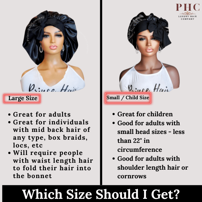 CLEARANCE - Stretch Tie Bonnet Collection - Satin - Lined & Regular Styles Available - PHC