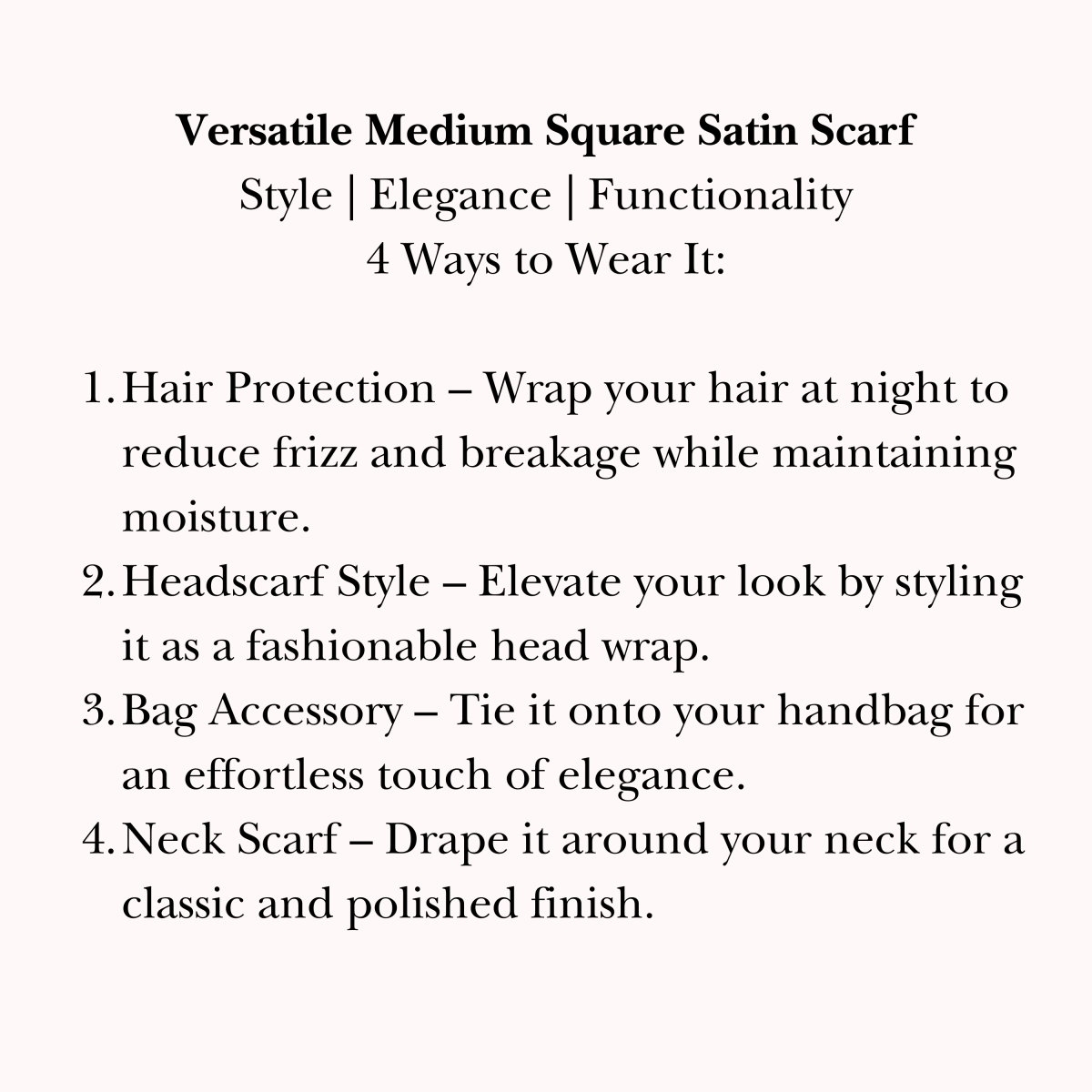 Elegant Floral Satin Scarf – Luxurious & Versatile Square Wrap - PHC