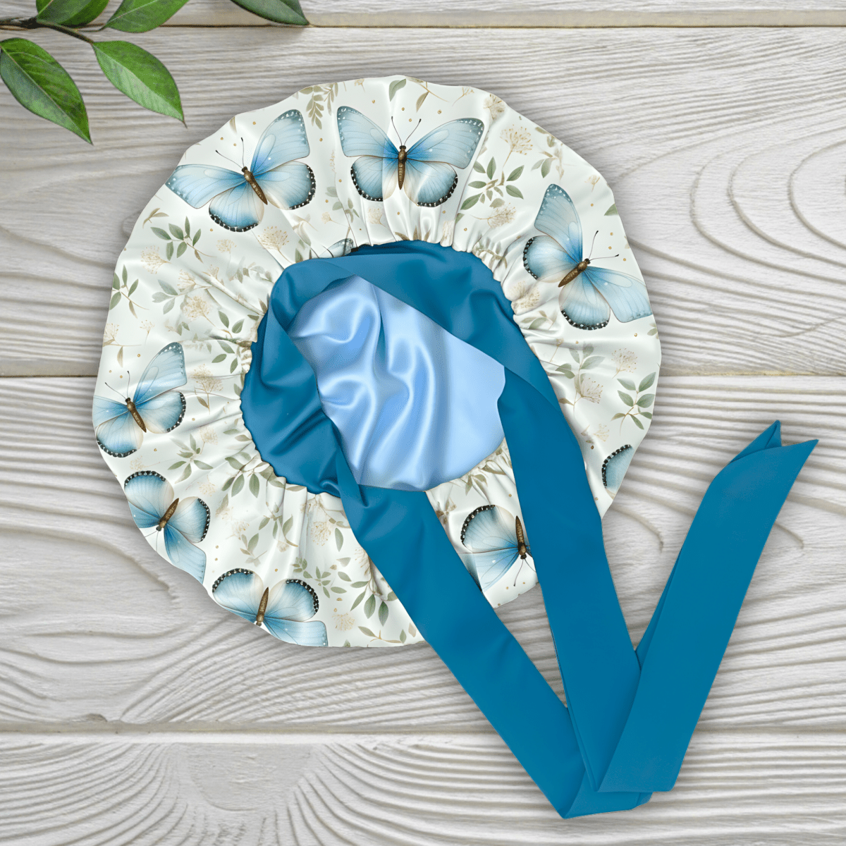 Gift Wrapped Silk Satin Sleep Bonnet & Scrunchie Set | Charmeuse Print | Adjustable Stretch Tie | Handmade in USA - PHC