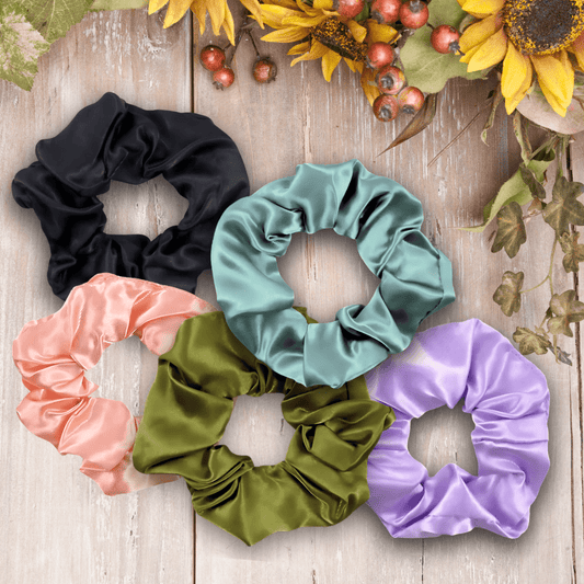 Handmade Satin Scrunchie for Damage - Free Hair Styling - Small Size - Create Your Bundle - PHC