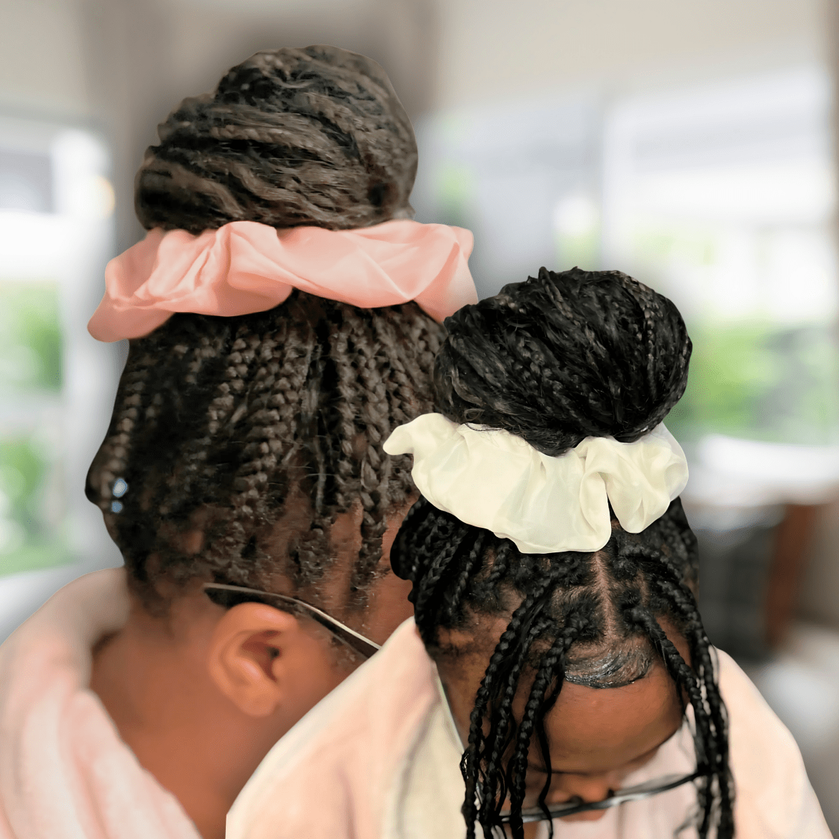 Handmade Sheer Chiffon Scrunchie, Elegant and Voluminous Hair Accessories For All Hair Types - PHC