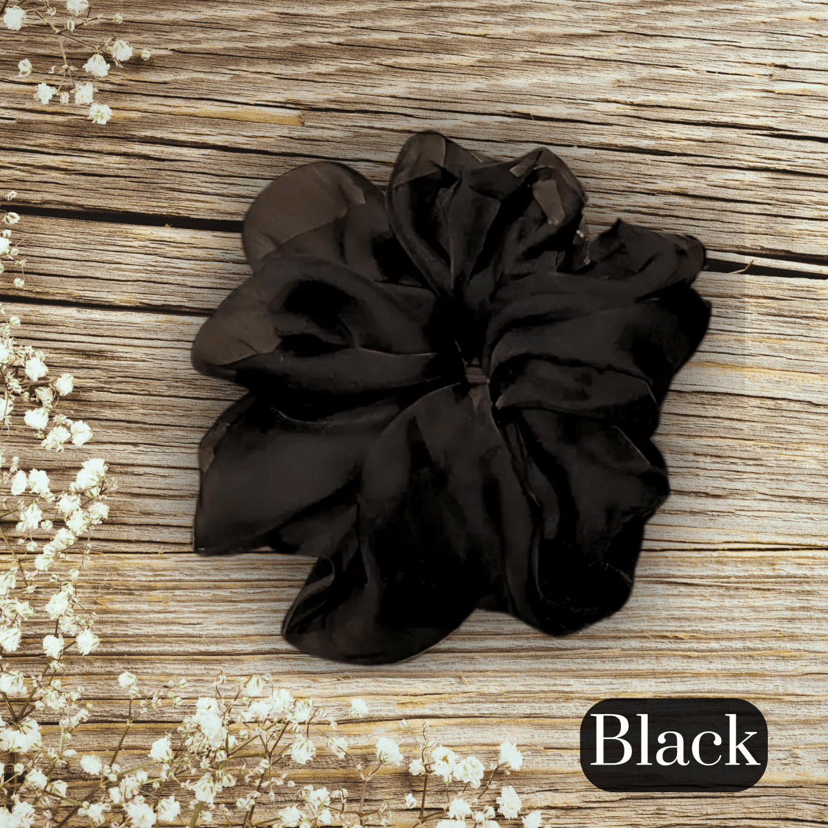 Handmade Sheer Chiffon Scrunchie, Elegant and Voluminous Hair Accessories For All Hair Types - PHC