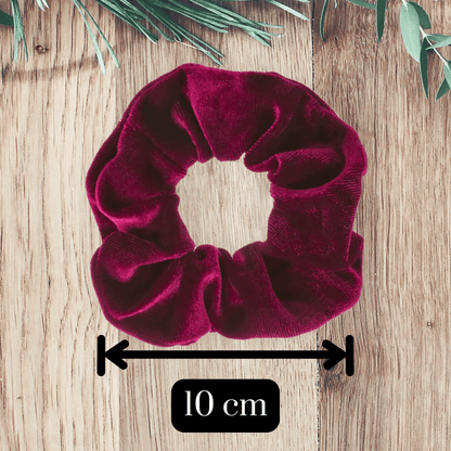 Handmade Velvet 2 Piece Scrunchie Set for Damage - Free Hair Styling - Small Size - PHC