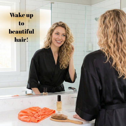 Almost Perfect Satin Bonnet – Stretch Tie Sleep Bonnet for Curly, Braids, Locs & Natural Hair | Sample Sale