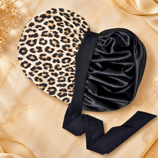 Satin Hair Bonnet for Sleeping – Adjustable Stretch Tie