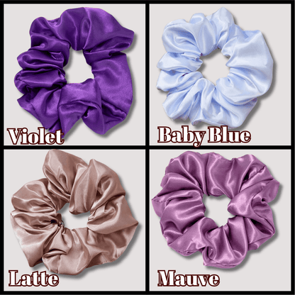 Assorted Satin Hair Scrunchies - Hair Ties for All Styles & Types - PHC