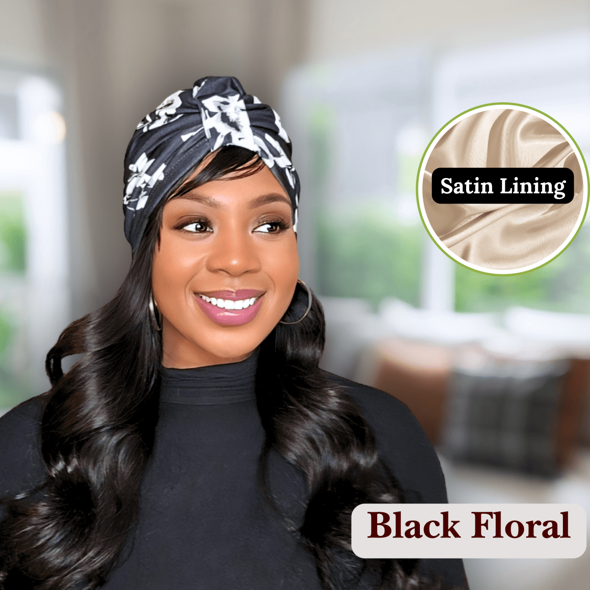 Luxury Satin - Lined Turban, Fashion - Forward Headwrap and Stylish Hair Protection - PHC