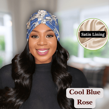Luxury Satin - Lined Turban, Fashion - Forward Headwrap and Stylish Hair Protection - PHC