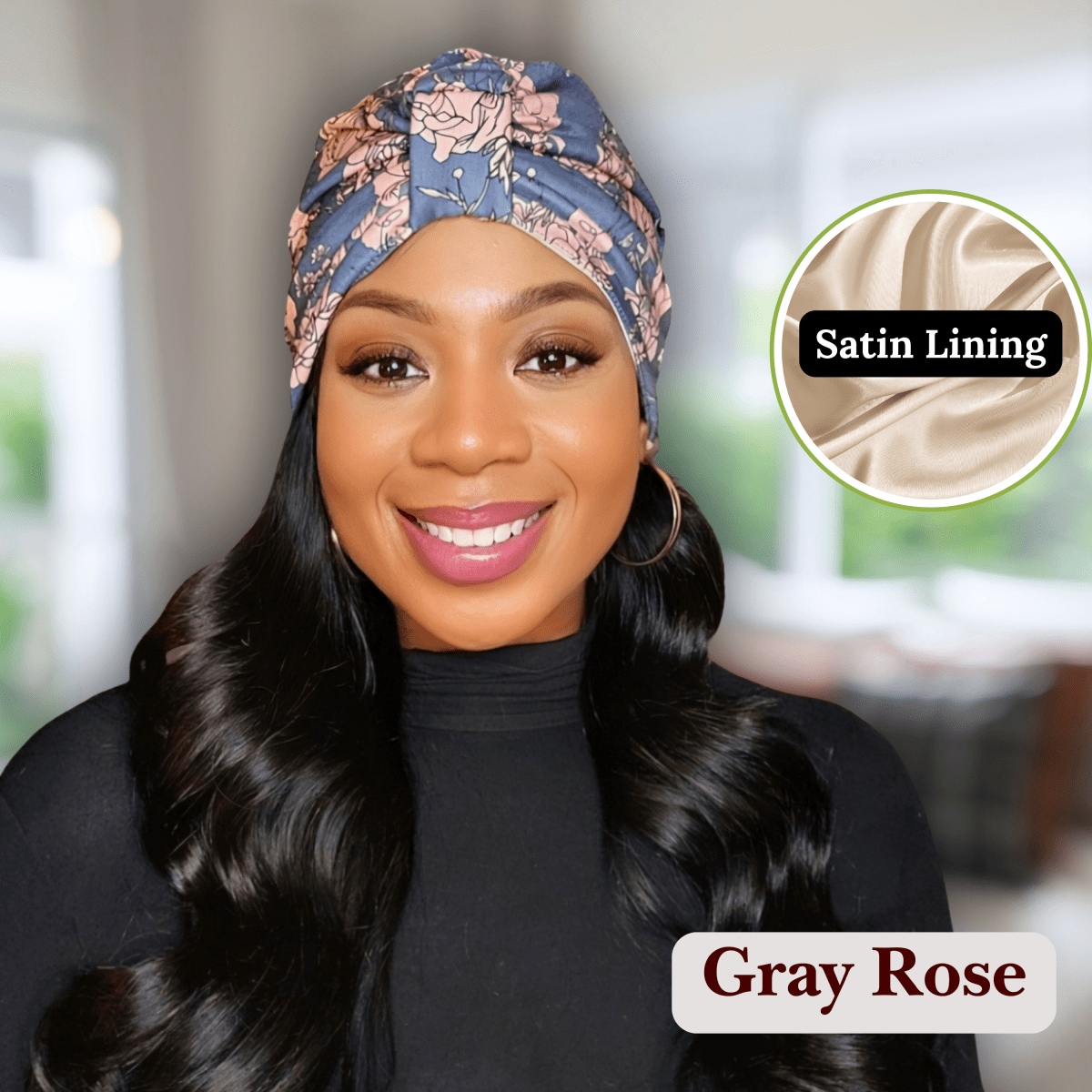 Luxury Satin - Lined Turban, Fashion - Forward Headwrap and Stylish Hair Protection - PHC