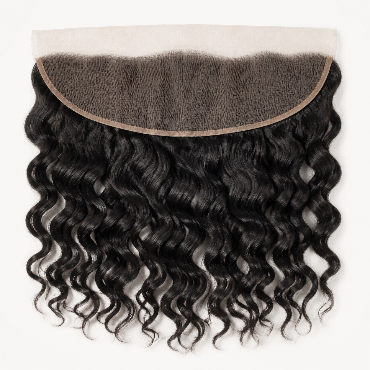 Malaysian Loose Deep 13x6 Swiss lace frontal in natural black virgin human hair