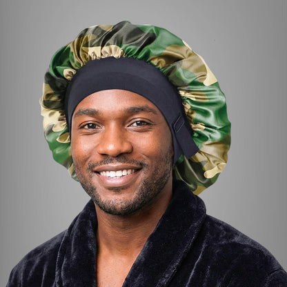 Men's Camo Satin Sleep Cap for Locs, Braids & Curls - PHC