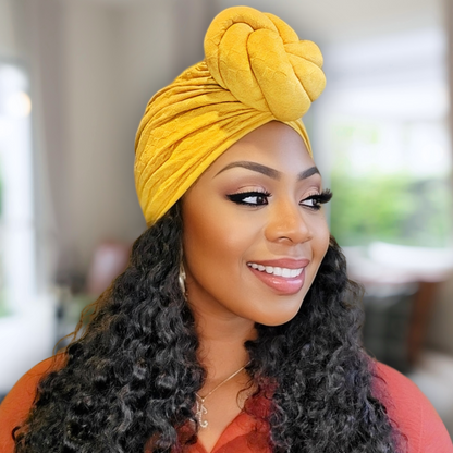 satin-lined turban, knotted headwrap, textured turban hat, protective hair accessories, colorful headwear for women, satin hair wrap, multi-color hair turbans, stylish headscarf, women’s hair care accessories, fashion turbans for all occasions