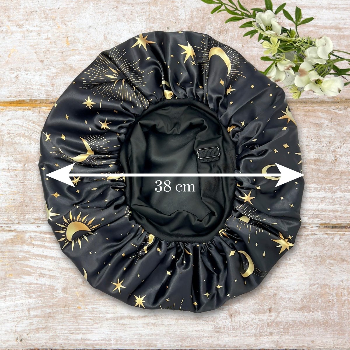 Non - Slip Adjustable No - Tie Satin Bonnet for Sleeping - PHC