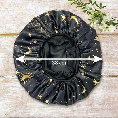 Non - Slip Adjustable No - Tie Satin Bonnet for Sleeping - PHC