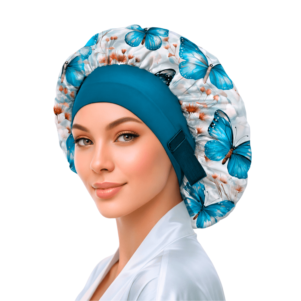 Non - Slip Adjustable No - Tie Satin Bonnet for Sleeping - PHC