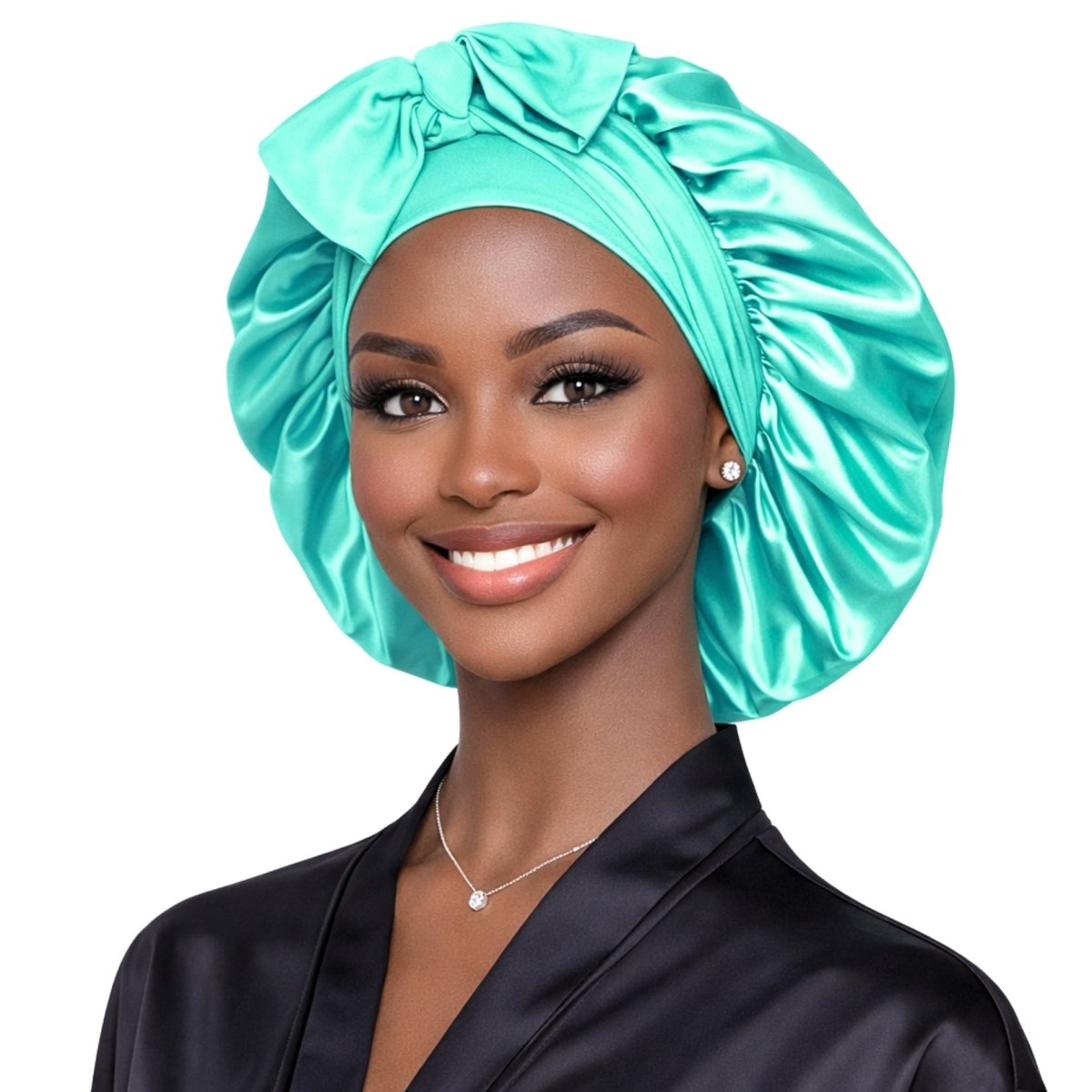Original Stretch Tie Satin Bonnet | Large Sizes - PHC