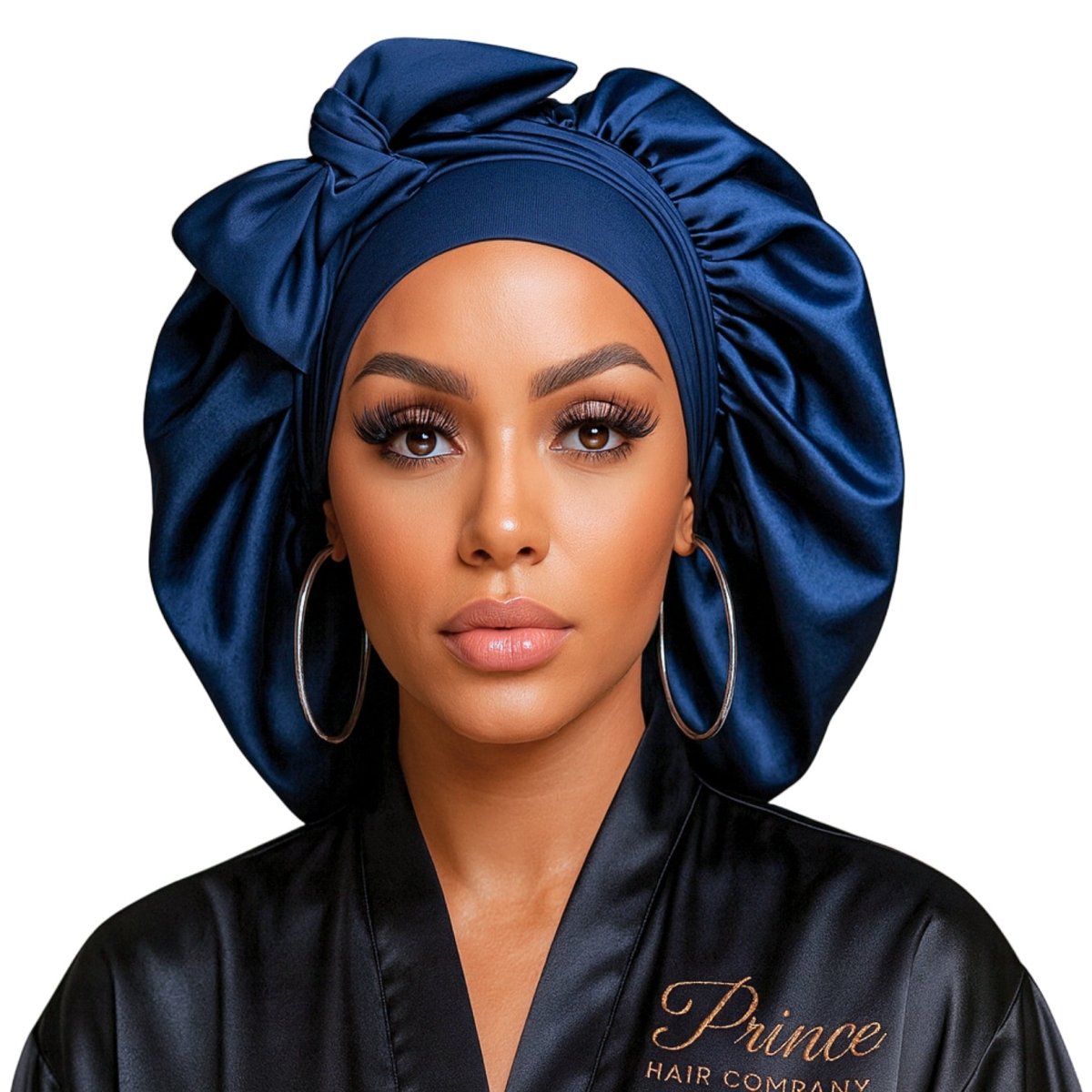 Original Stretch Tie Satin Bonnet | Large Sizes - PHC