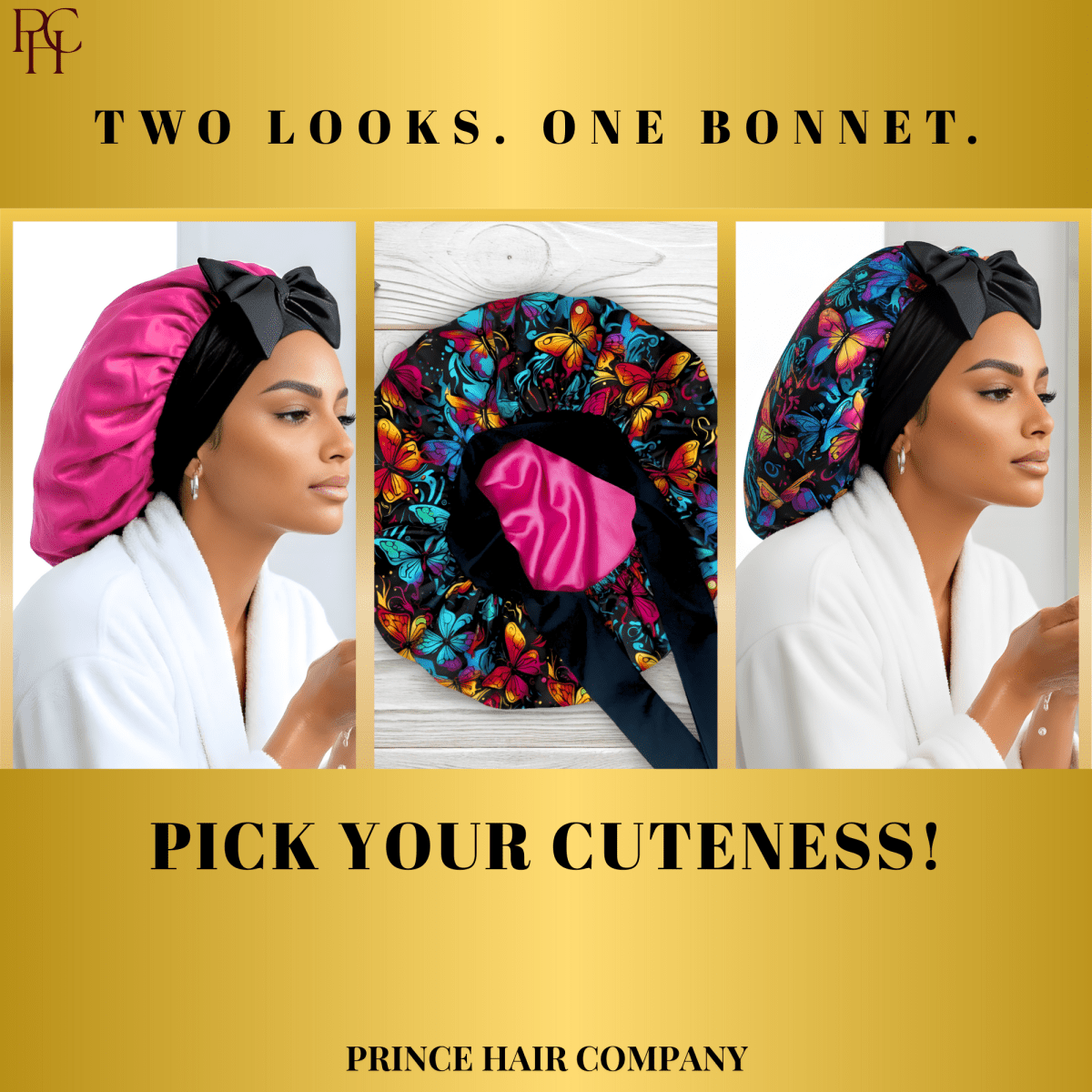 Original Stretch Tie Satin Bonnet | Solid Colors - PHC