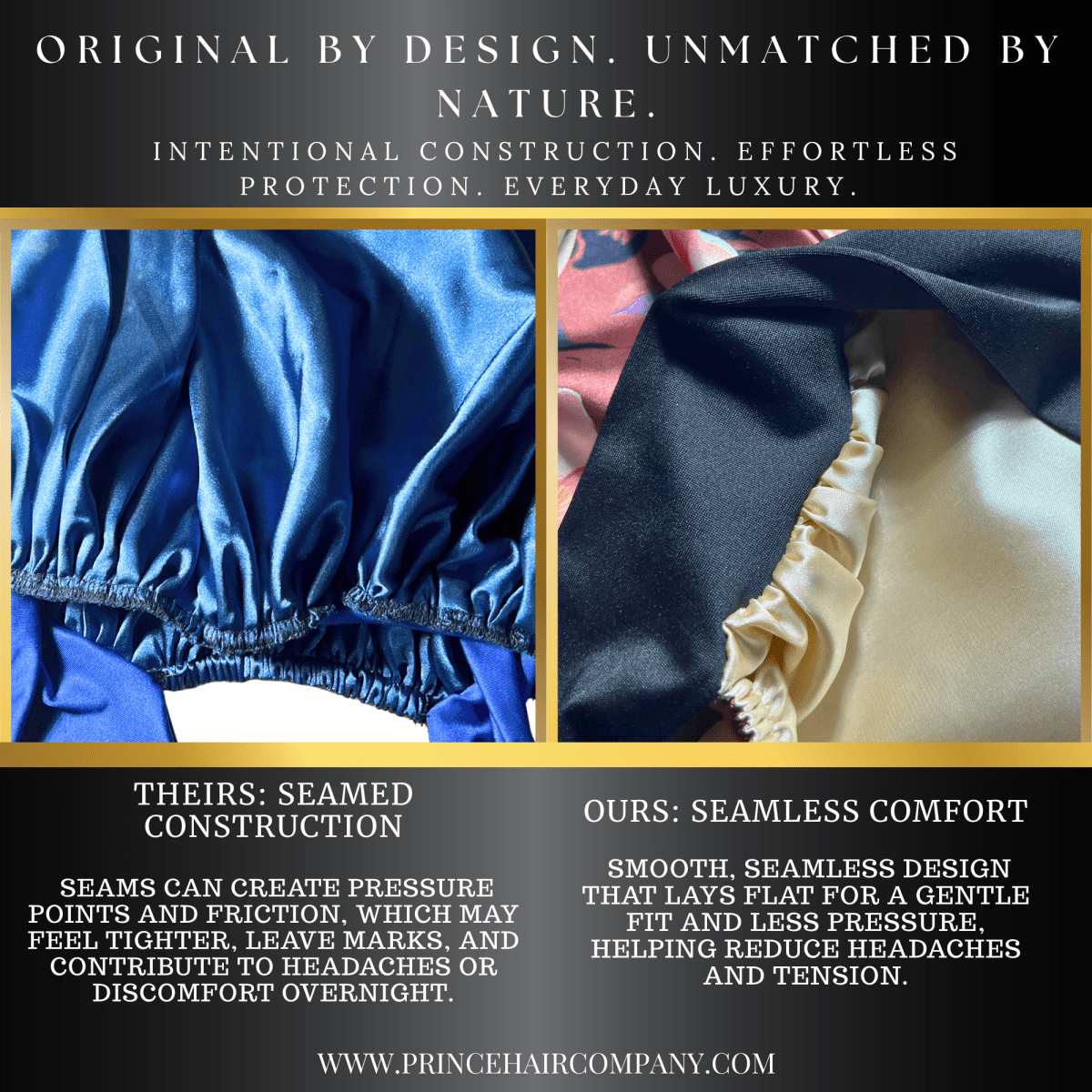 Original Stretch Tie Satin Bonnet | Solid Colors - PHC