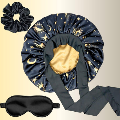 Plus Size Satin Kimono Robe, 4 Piece Gift Set - PHC