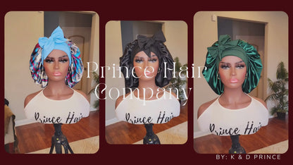 Limited-Time Clearance: Handmade Charmeuse Stretch Tie Hair Bonnets with Minor Flaws | Premium Quality for Less