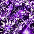 Remolino floral morado