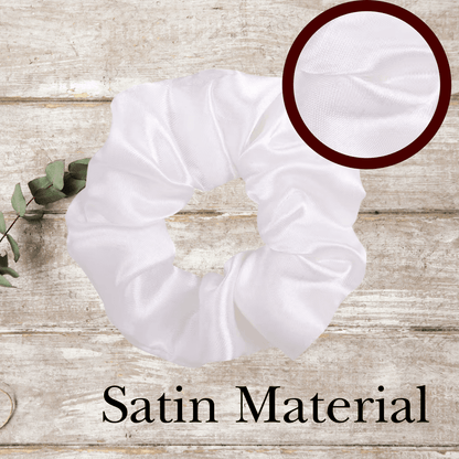 Red White & Blue Satin Scrunchie Set – Patriotic Hair Accessories for Women & Girls | 4th of July Hair Ties | USA Pride Hair Scrunchies | Handmade Gift - PHC