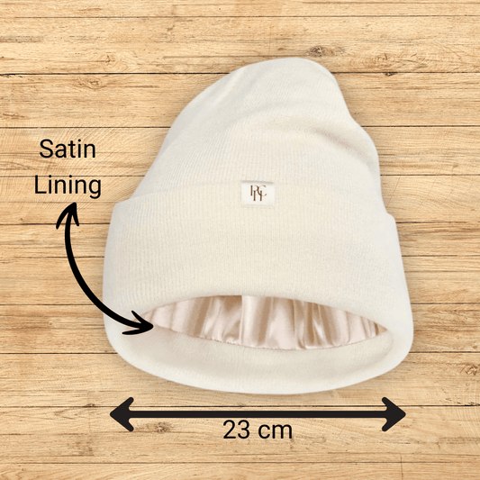 Satin Lined Beanie for All Hair Types and Textures – Soft, Warm & Frizz - Free Fall / Winter Hat - PHC