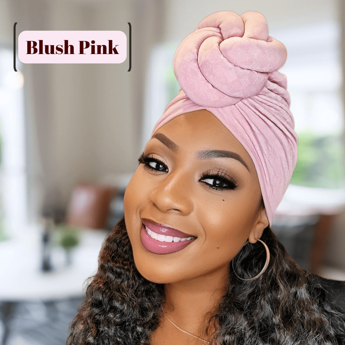 pre tied turban head wrap