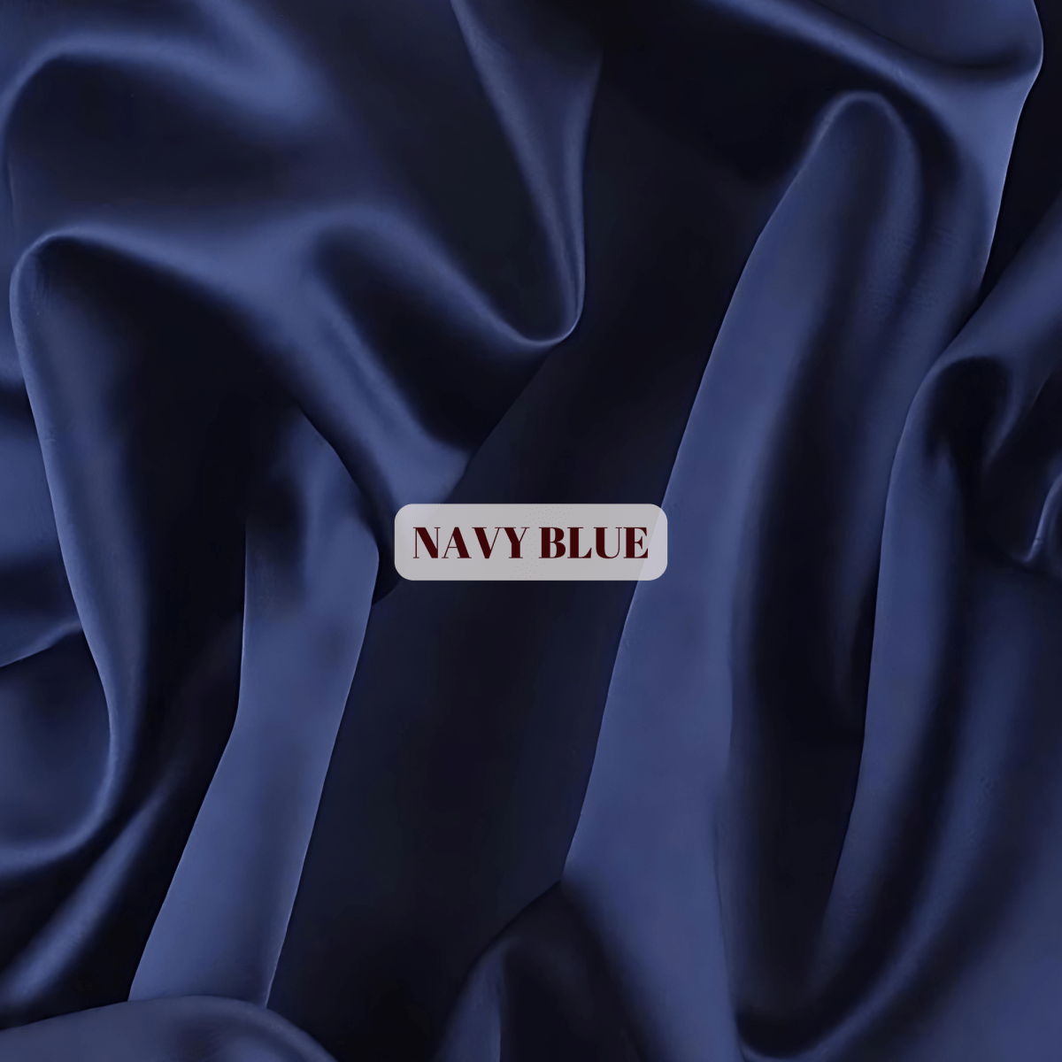 Satin Lined Stretch Tie Hair Bonnet - Navy Blue | Premium Hair Protection - PHC