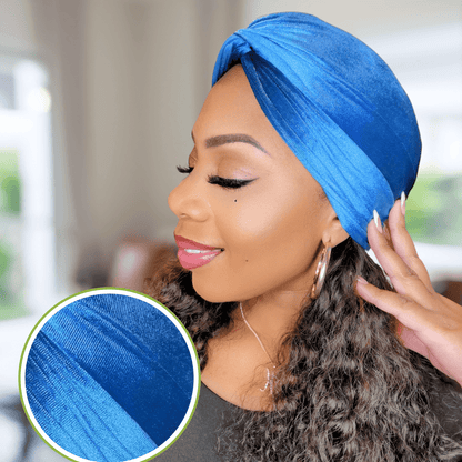Sophisticated Two Tone Velvet Turban – Elegant & Stylish Headwear - PHC