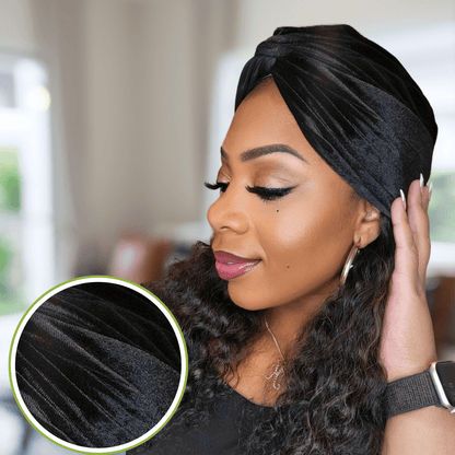 Sophisticated Two Tone Velvet Turban – Elegant & Stylish Headwear - PHC