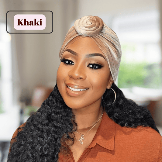 Sophisticated Velvet Twisted Knot Turban – Elegant & Stylish Headwear - PHC
