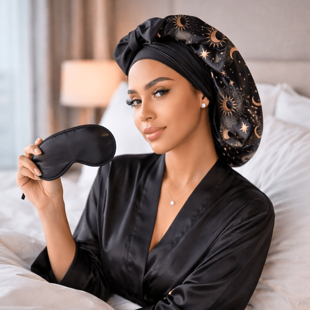 Starry Night Satin Bonnet Gift Set, Small & Large Size - PHC