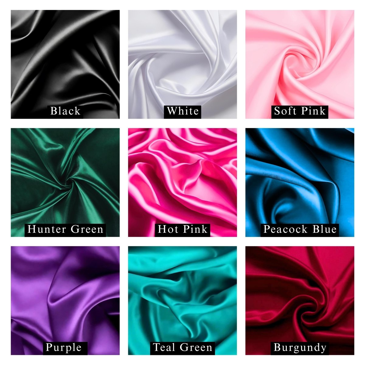Stretch Tie Charmeuse Satin Bonnet for Sleeping, Overnight Hair Protection, Non - Slip, Reversible Sleep Cap for Natural Hair, Braids & Curls - PHC