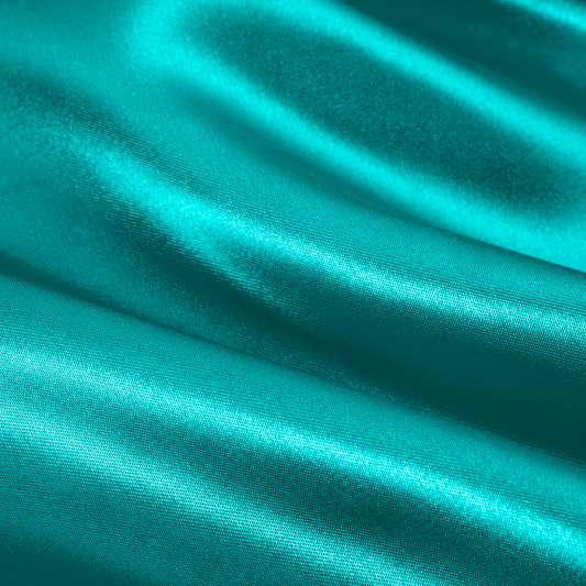 Teal Green Original Stretch Tie satin bonnet by Prince Hair Company — adjustable, stays on all night for curls, braids & locs