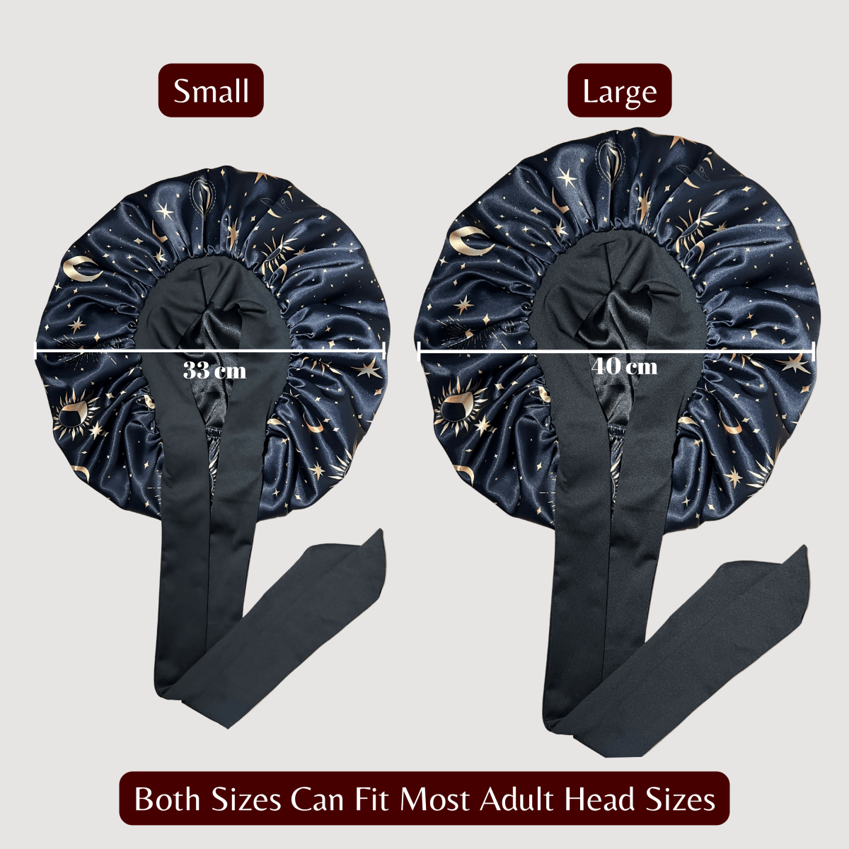 The ORIGINAL Stretch Tie Satin Hair Bonnet by PHC - PHC