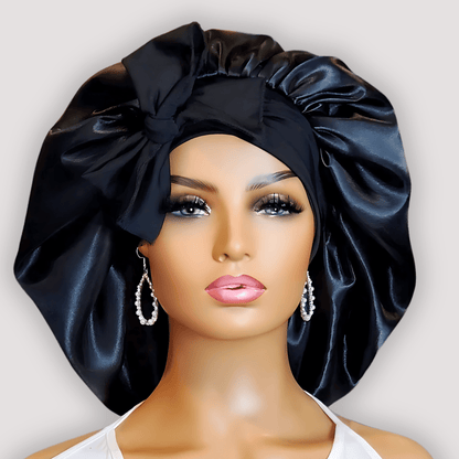 The ORIGINAL Stretch Tie Satin Hair Bonnet by PHC - PHC