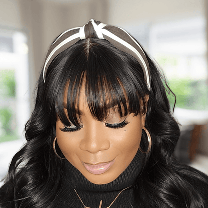 Two - Tone Cable Knit Twisted Knot Headband - PHC