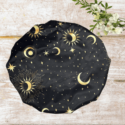 Unisex Charmeuse Satin Silk Bonnet – Tie - Free Sleep Cap with Adjustable Wide Band | Hair Protection Bonnet for Men & Women, Natural Hair, Braids, Locs - PHC