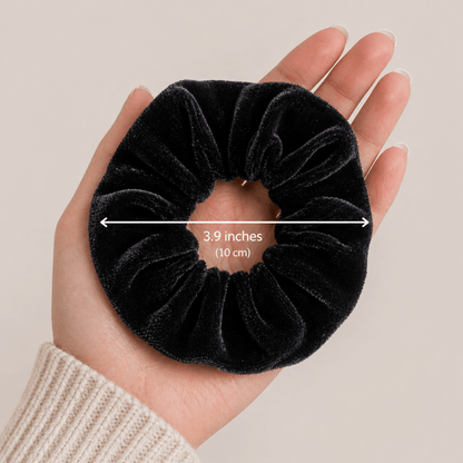 Velvet Hair Scrunchie Set of 2, Midnight Latte Set - PHC