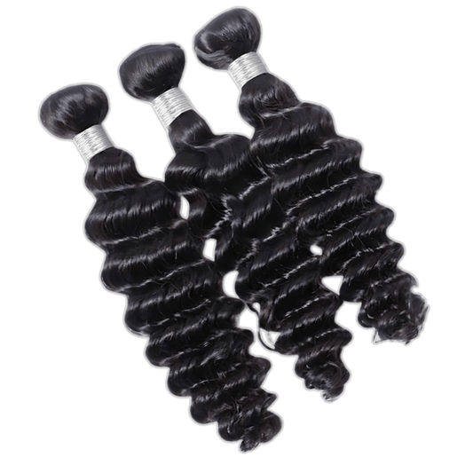 Virgin Brazilian Deep Wave Human Hair Bundle Deals - PHC