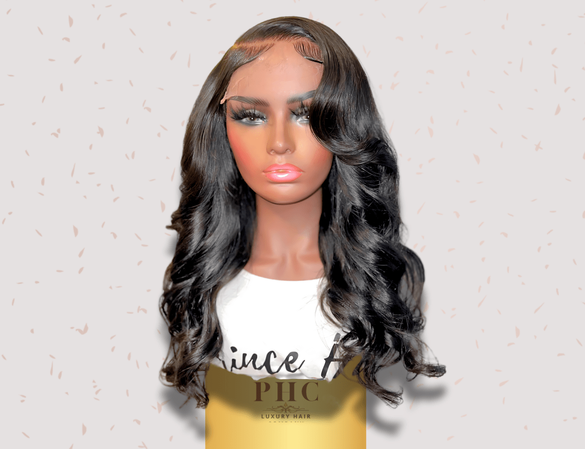 Virgin Brazilian Human Hair 4x4 HD Glueless Body Wave Closure Wig - PHC