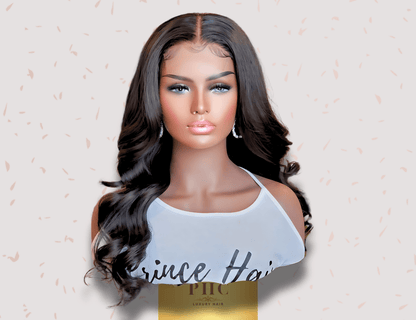 Virgin Brazilian Human Hair 4x4 HD Glueless Body Wave Closure Wig - PHC