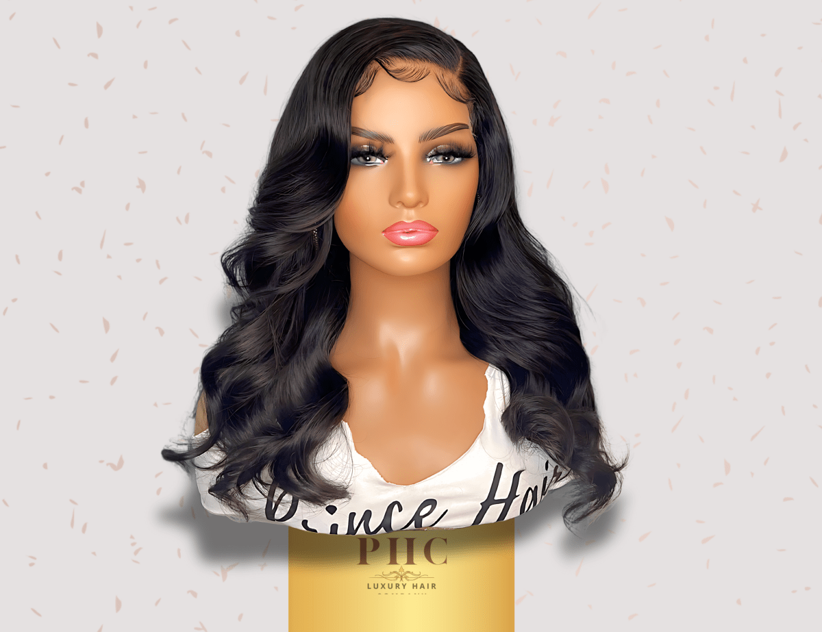 Virgin Brazilian Human Hair 4x4 HD Glueless Body Wave Closure Wig - PHC