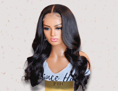 Virgin Brazilian Human Hair 4x4 HD Glueless Body Wave Closure Wig - PHC