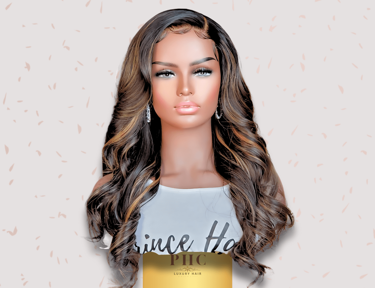 Virgin Brazilian Human Hair 4x4 HD Glueless Body Wave Closure Wig - PHC