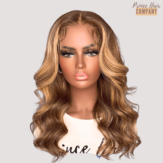 Gabby virgin Brazilian 5x5 HD closure wig in 27 and 30 blonde highlights — alternate product image 2 of 7