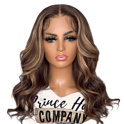 Virgin Brazilian Human Hair 5x5 Highlight HD Lace Closure Wig in 30 and 27 - PHC